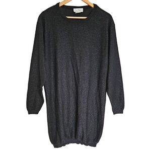 Vintage Tall Girl metallic‎ knitted tunic sweater